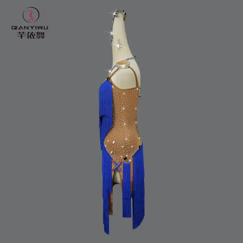 Nuevo traje de baile latino, ropa de graduación, vestido de fiesta para mujer, Falda corta de salón, Ropa de baile de escenario para niña, traje de Carnaval de noche 2025