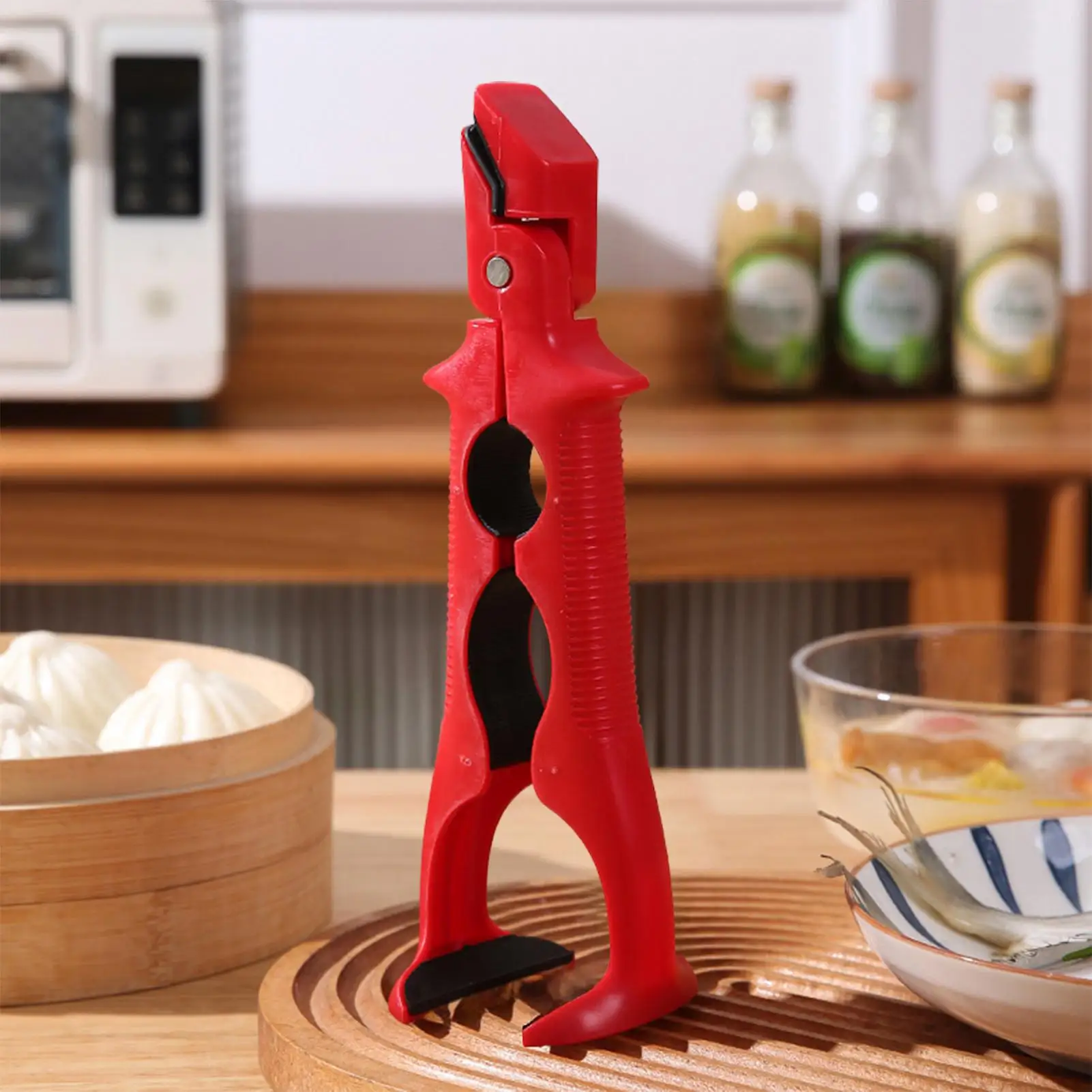 Pince à plaque chauffante Anti-brûlure, antidérapante, poignée sécurisée, support de casserole chaude de cuisine pour four, friteuse à Air, Pots à vapeur