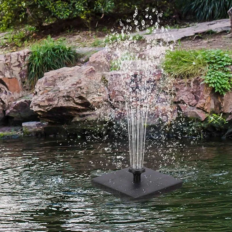 2X Solar Power Water Fountain Pump Solar Fontein Bird Fountain Water Floating Fountain Pond Garden Patio Lawn Decor