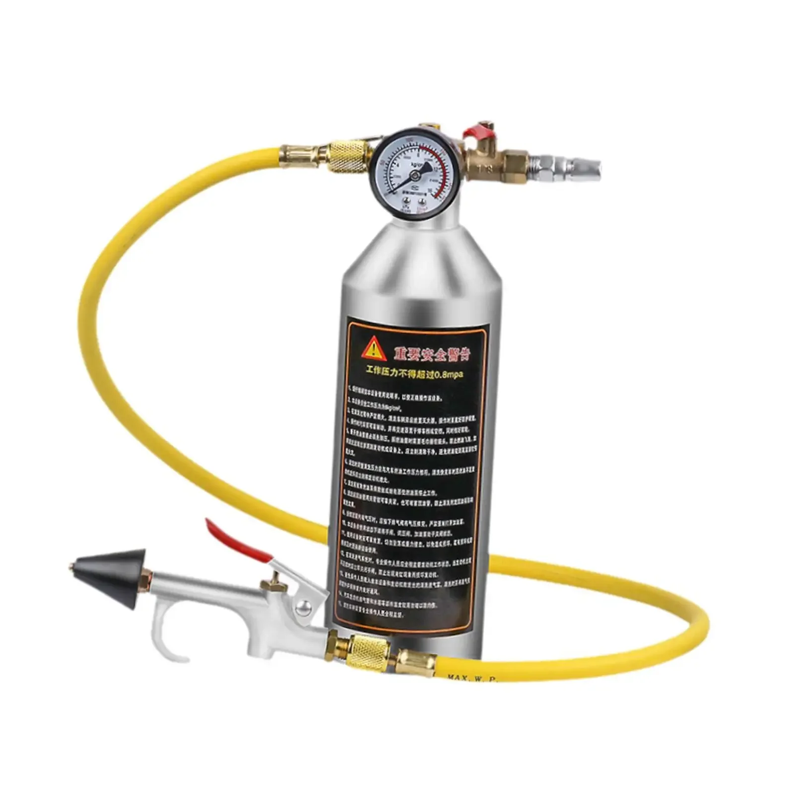 A/C AC Air Conditioner System Flush Canister Gun Kit R134 R12 R22 R410 R404 Set