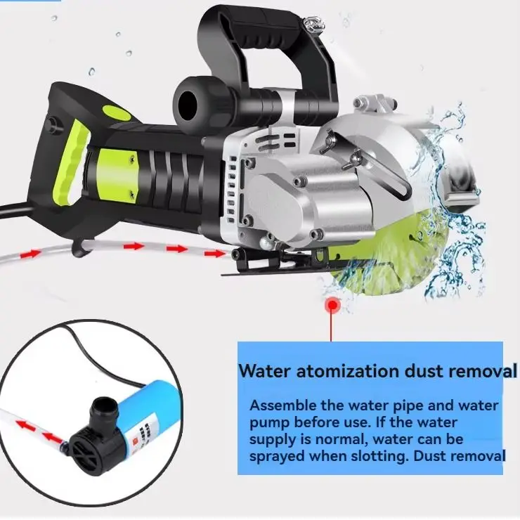 Fully Automatic Slotting Machine Electric Wall Grooving Machine 8980W Steel Concrete Cutting Machine