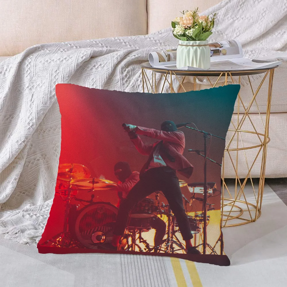 Throw Pillow Covers Decorative Cushion Twenty One Pilots Personalized Gift 45x45 Cushions Cover Home and Decoration Pillows Sofa