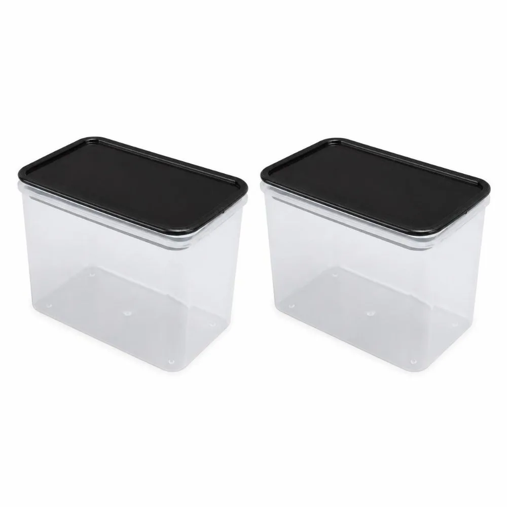 2PCS Practical pp Food Storage Container 500ml/1000ml Rectangular Grain Storage Box Kitchen Storage Box Home Kitchen