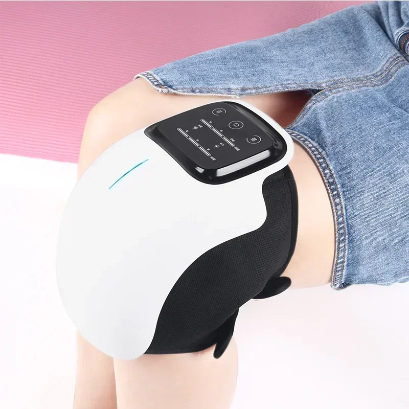 Smart Hot Compress Knee Relaxing Massager Knee Cap Treasure Laser Infrared Elbow Shoulder Massager Relive Joint Pain Stiffness