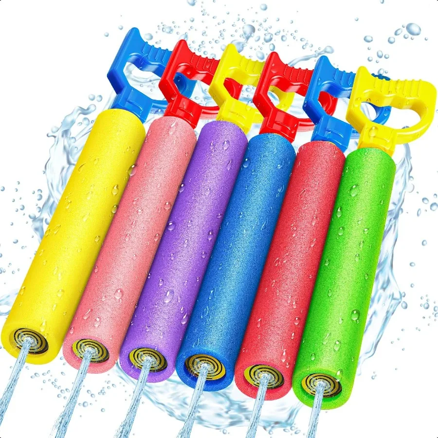 

Water Guns 40 Ft Water Squirter Toys Foam Soakers Blaster Guns Outdoor Swimming Pool Beach Summer Party Water Toys for Kid Age
