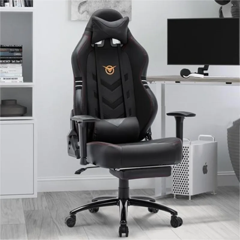 

Clearance Sale-Big and Tall Gaming Chair with Footrest 350lbs-Racing Computer Gamer Chair, COLt, 3D Armrest for Adult-Black/Grey