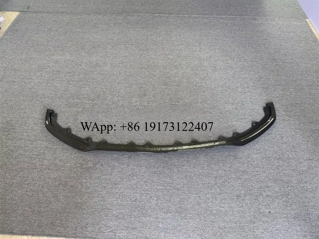 

High-quality W12 Style Dry Carbon Fiber Front Lip Front Bumper Lip Front Bumper Spoiler for Flying Spur 2020-2024