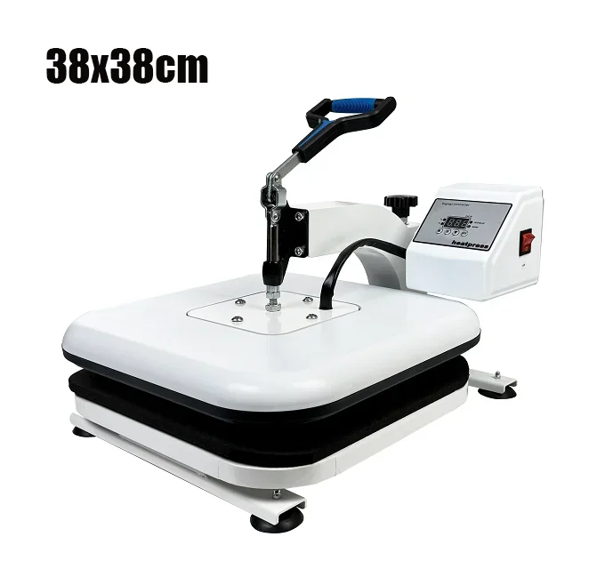 Premium 38 x 38 cm Swing Away Sublimation Heat Press Intense T-Shirt Pattern Transfer Professional Gr Imprinting
