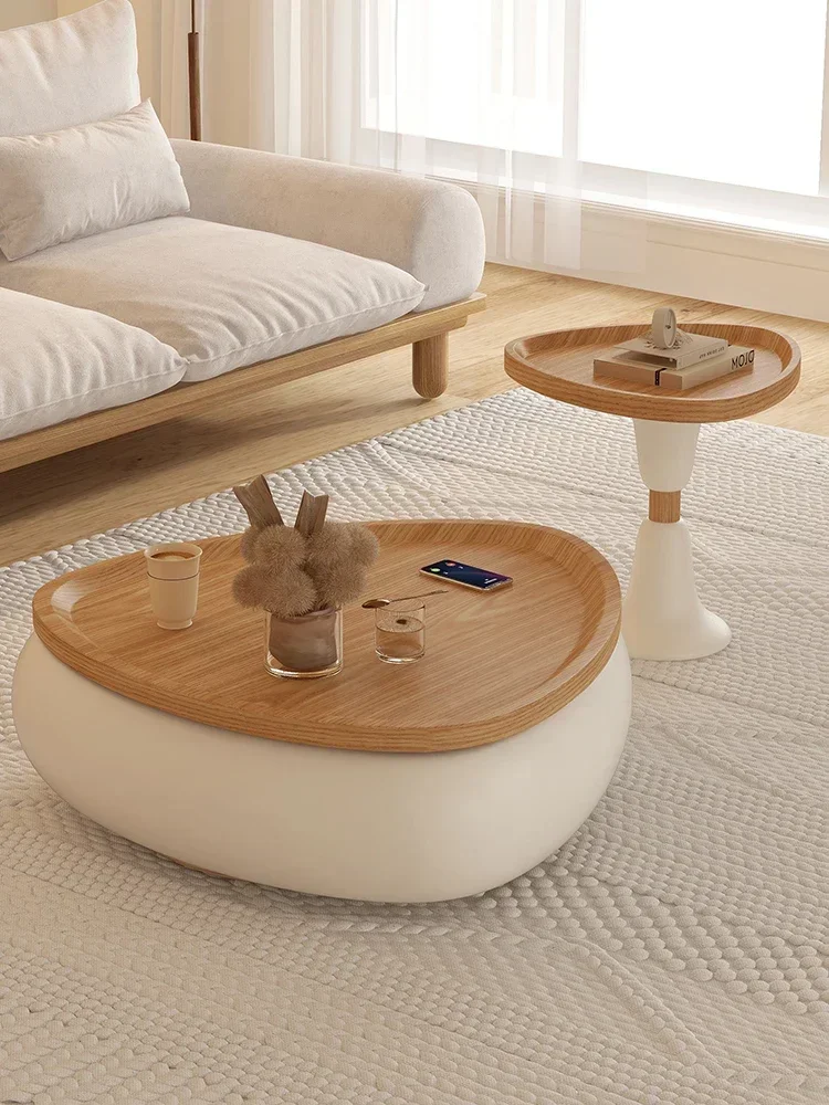 Hot SalesCream Wind Round Size Coffee Table Combination