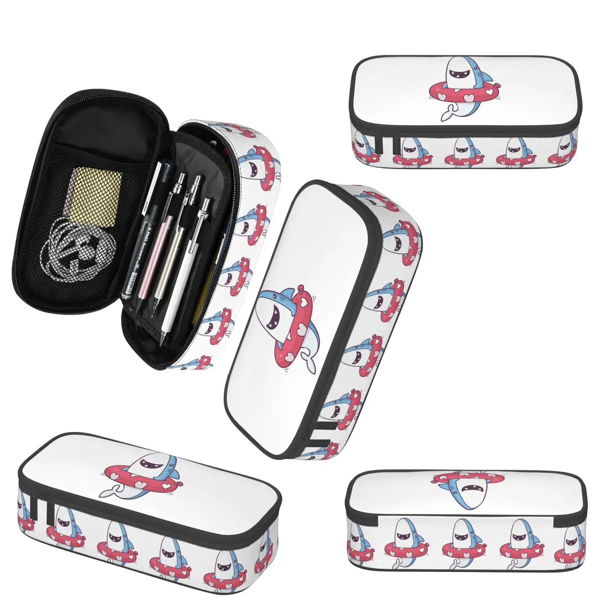 مقلمة Shark Summer Fun لـ Stududen School Pen Box حقيبة أقلام رصاص لوازم القرطاسية حقيبة حامل القلم