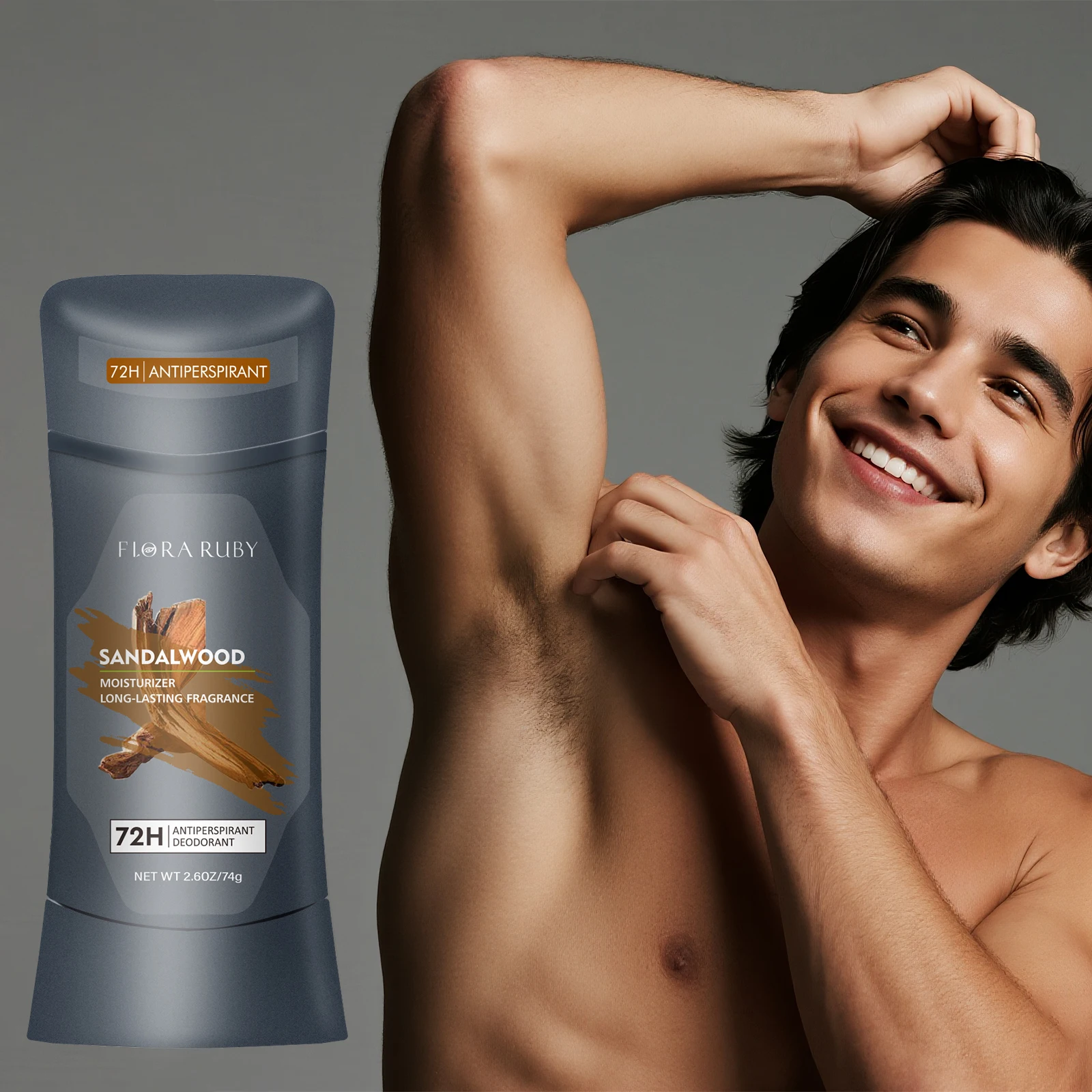Men Sandalwood Deodorant Stick Anti Sweating Keep Drying Lasting Fragrance Remove Armpit Odor Underarm Refresh Sticks Refresh