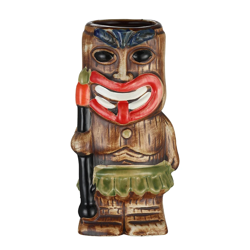 Hawaii Tiki Mugs Cocktail Cup Beer Beverage Mug Wine Mug Ceramic Tiki Mugs