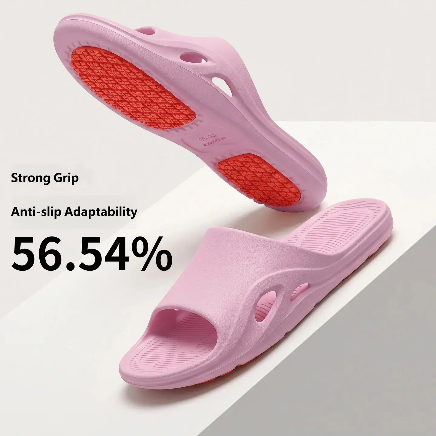 Comfort EVA One‑piece Home Slides Non‑Slip Patch Sole Ventilation Hollow Side Hole Design Household Indoor Slippers