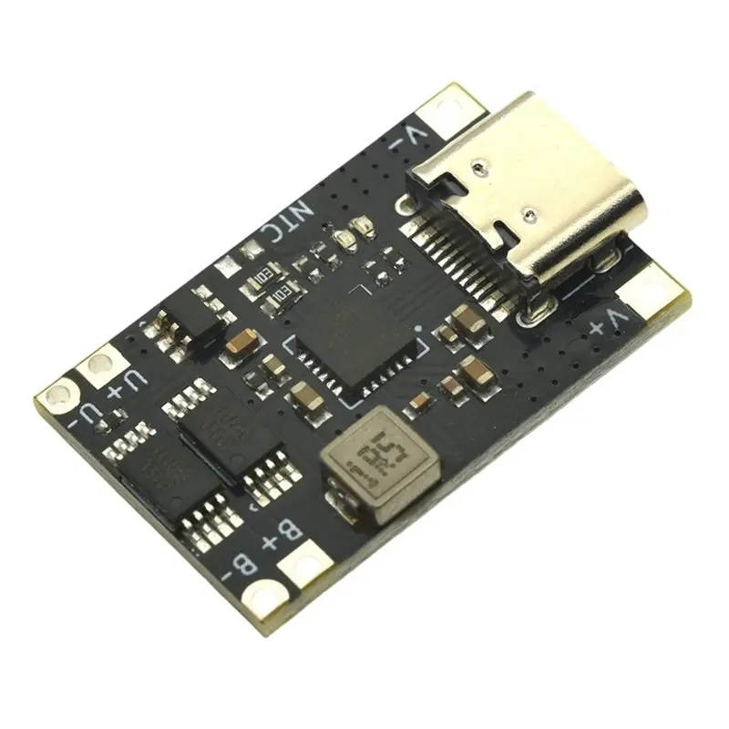 AT12 DC 4.5-12V 3A Lithium Battery Charging Module Type-C Interface Charging And Protection Integrated Power Module For DIY