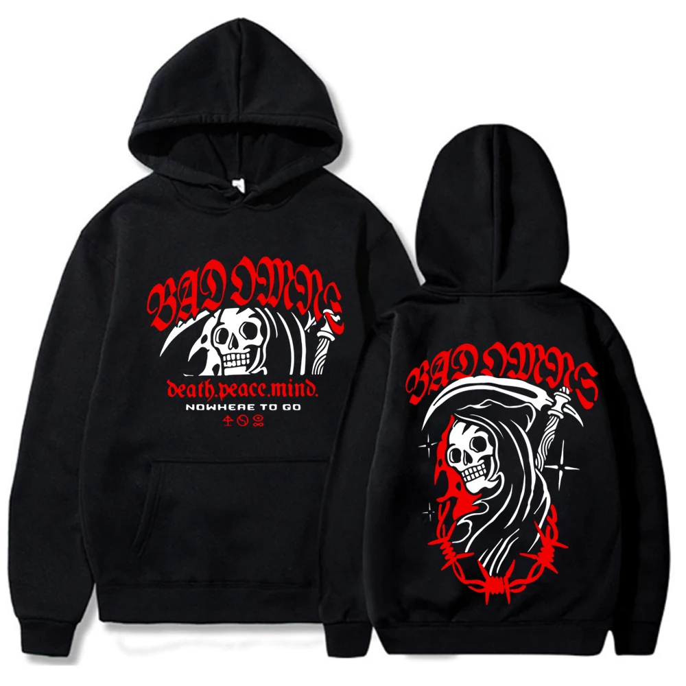 

Retro Bad Omens 2024 Tour American Music Hoodies Hoodie Fan Gift Unisex Harajuku Long Sleeve Sweatshirts