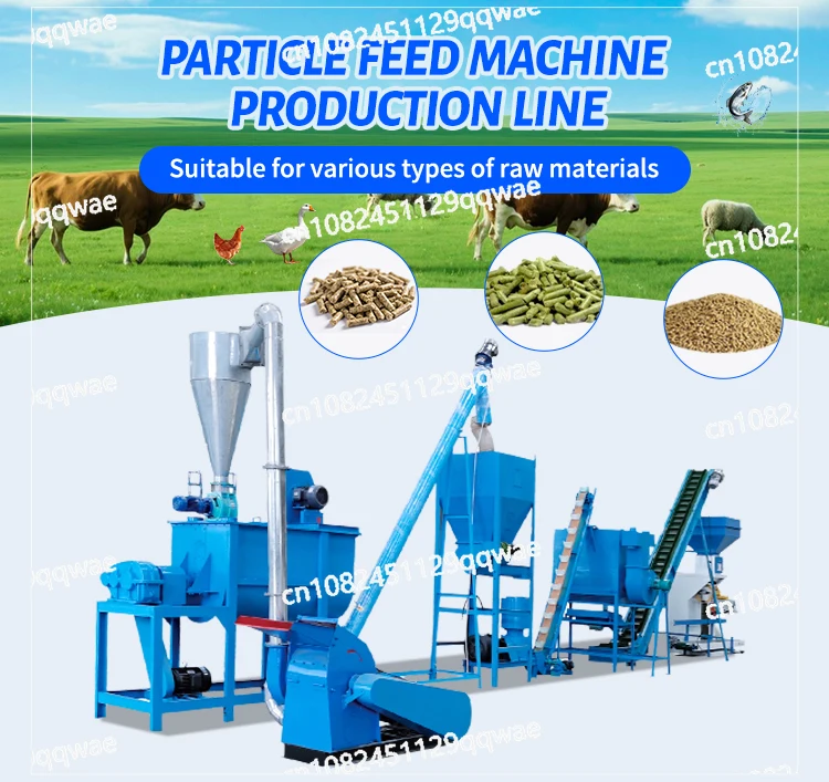 Stainless steel multi-fuel animal feed pellet production line