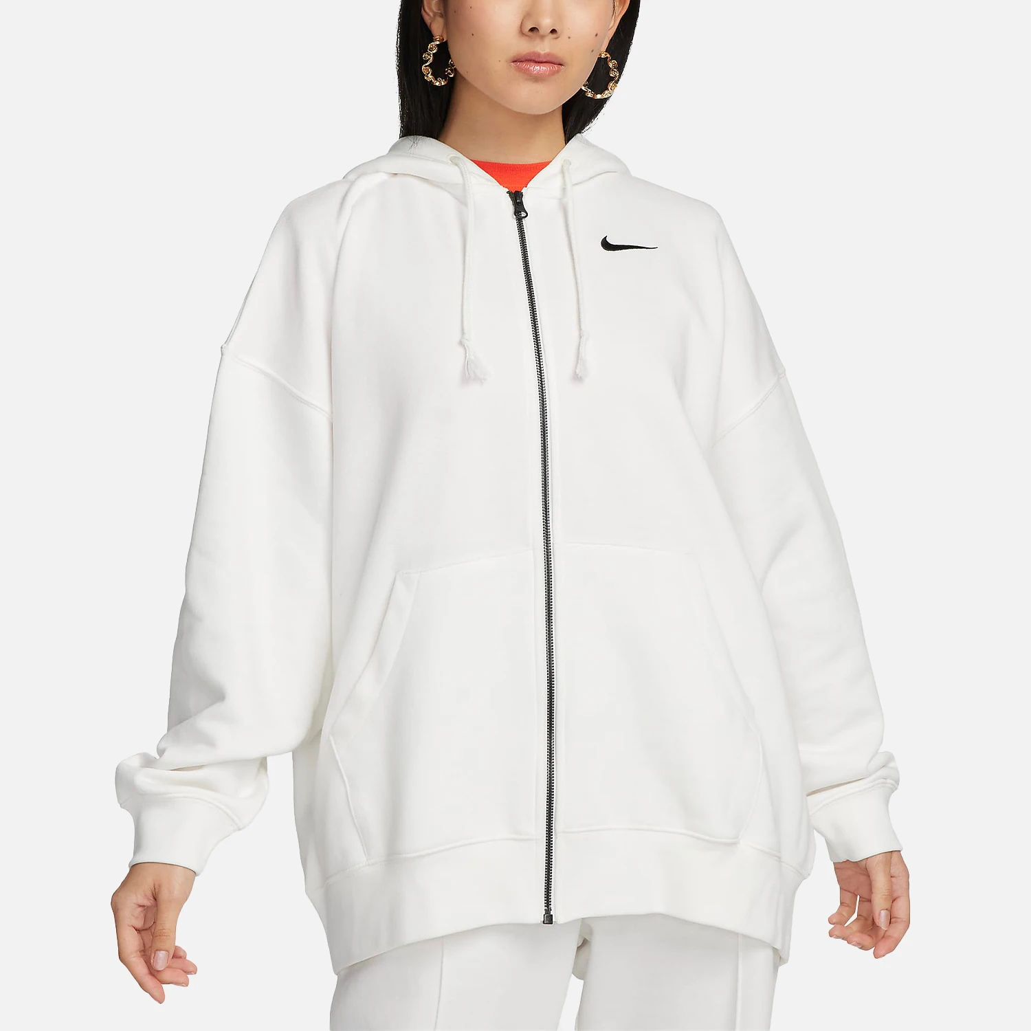 

Официальная осенняя новая женская повседневная спортивная вязаная куртка Nike с капюшоном DD5635-133