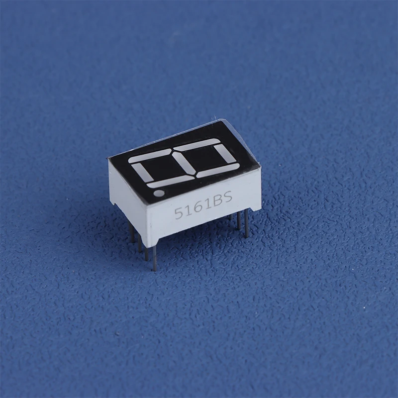 10Pcs Digital Tube Common AnodeCathode 0.56 Inch 10Pins 5161AS 5161BS 1 Bit Digit 7 Segment Red LED Digital Display Digitron