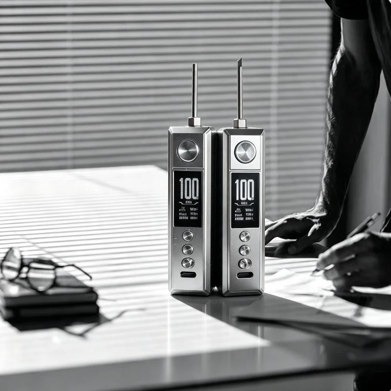 100W Tragbarer Kabelloser Lötkolben mit Netzteilbox, Wiederaufladbare Lithium-Batterie, Einstellbarer Spannungsregler