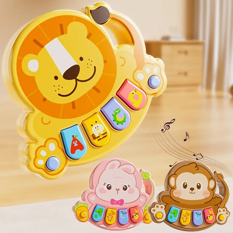 8264455 Hudební hračka pro děti s elektronickým klavírem Výuka hudby Lion Music Hračky pro děti Multifunkční hračka pro e