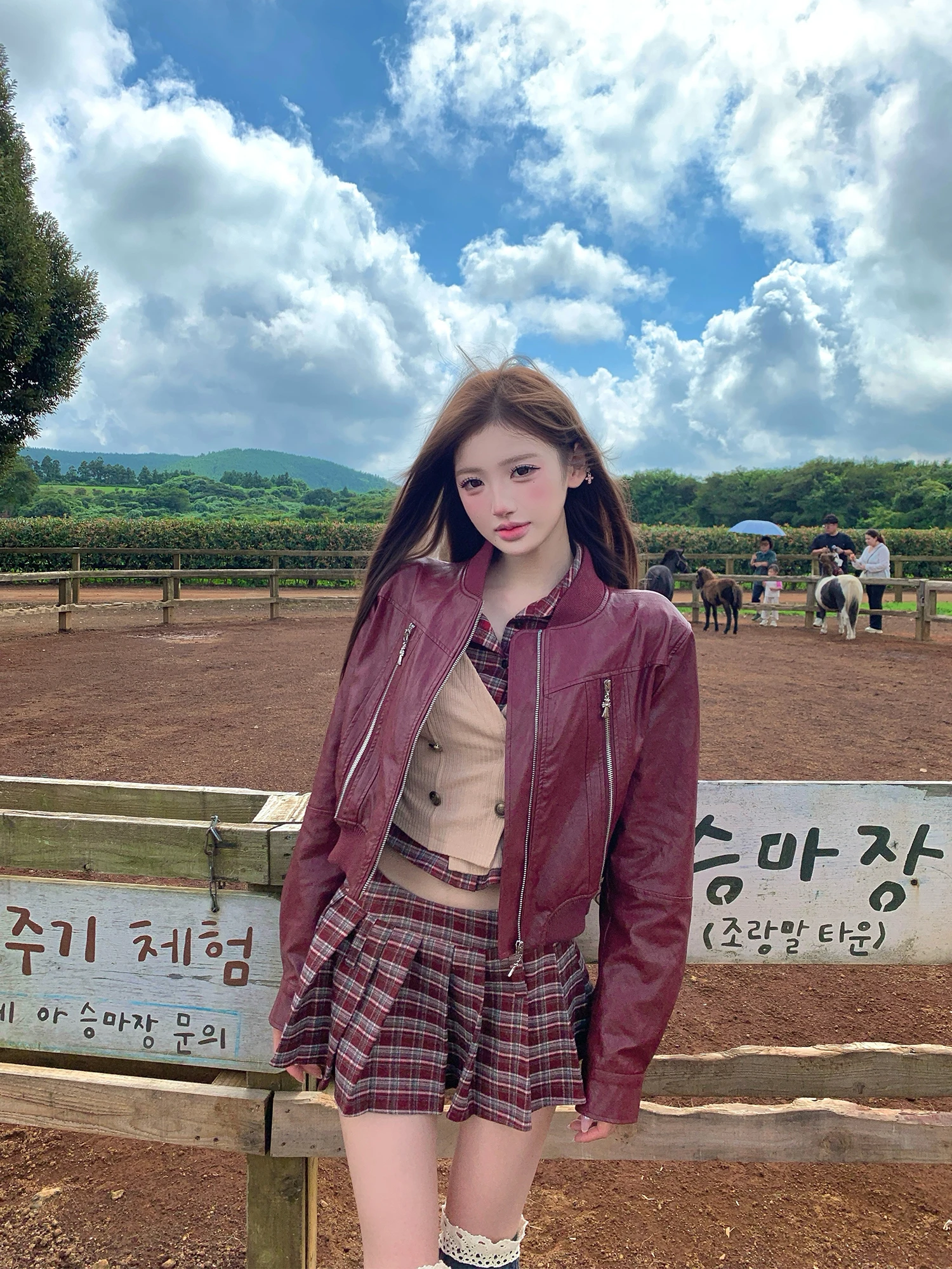 

ANDEARDI ort Байкерская кожаная куртка женская винтажная искусственная кожа милая крутая утягивающая сексуальная верхняя одежда для девочек модная уличная одежда