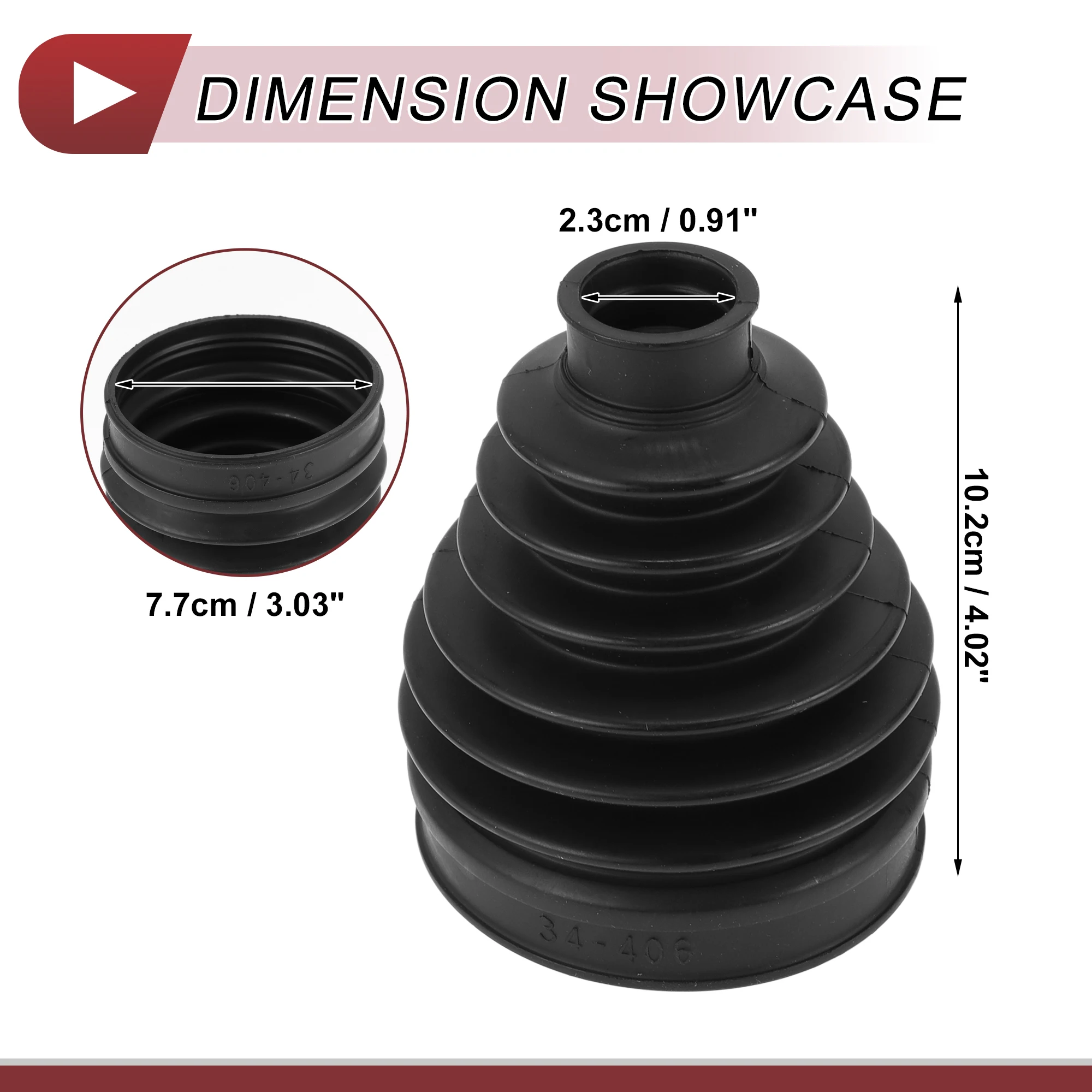 X Autohaux 1 Set CV مجموعة التمهيد المشترك لإنفينيتي FX35 09-12 التمهيد الخارجي ذو السرعة المستمرة مع المشابك رقم 39241CG027 #4