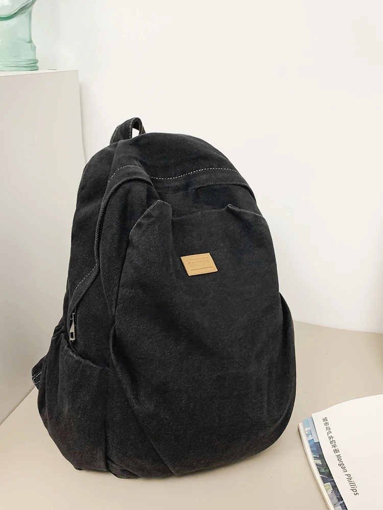 

Denim women's backpack