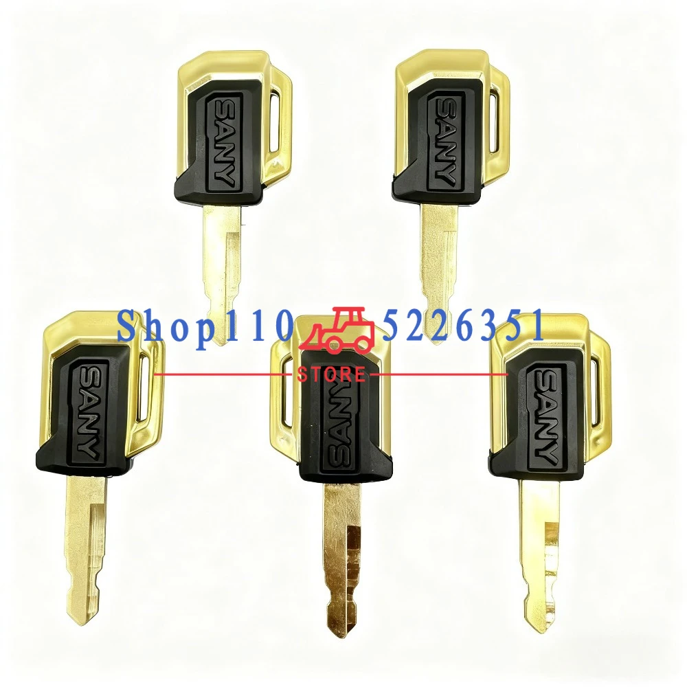 3PCS/2PCS/1PC Excavator Ignition Start Key for SANY SY16/35/55C/60/65/75/135/155/215/235/285/365