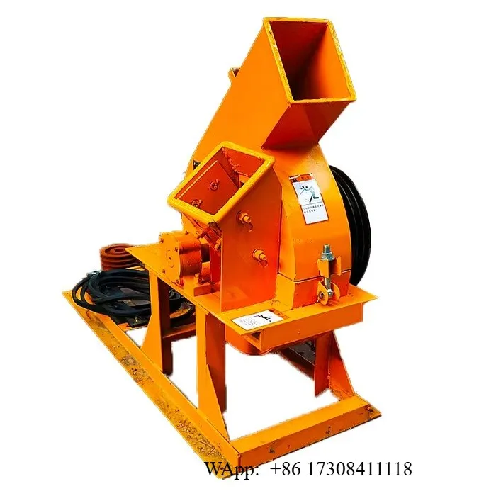 Professional Tree Log Wood Crusher, Wood Crushing and Grinding Machine