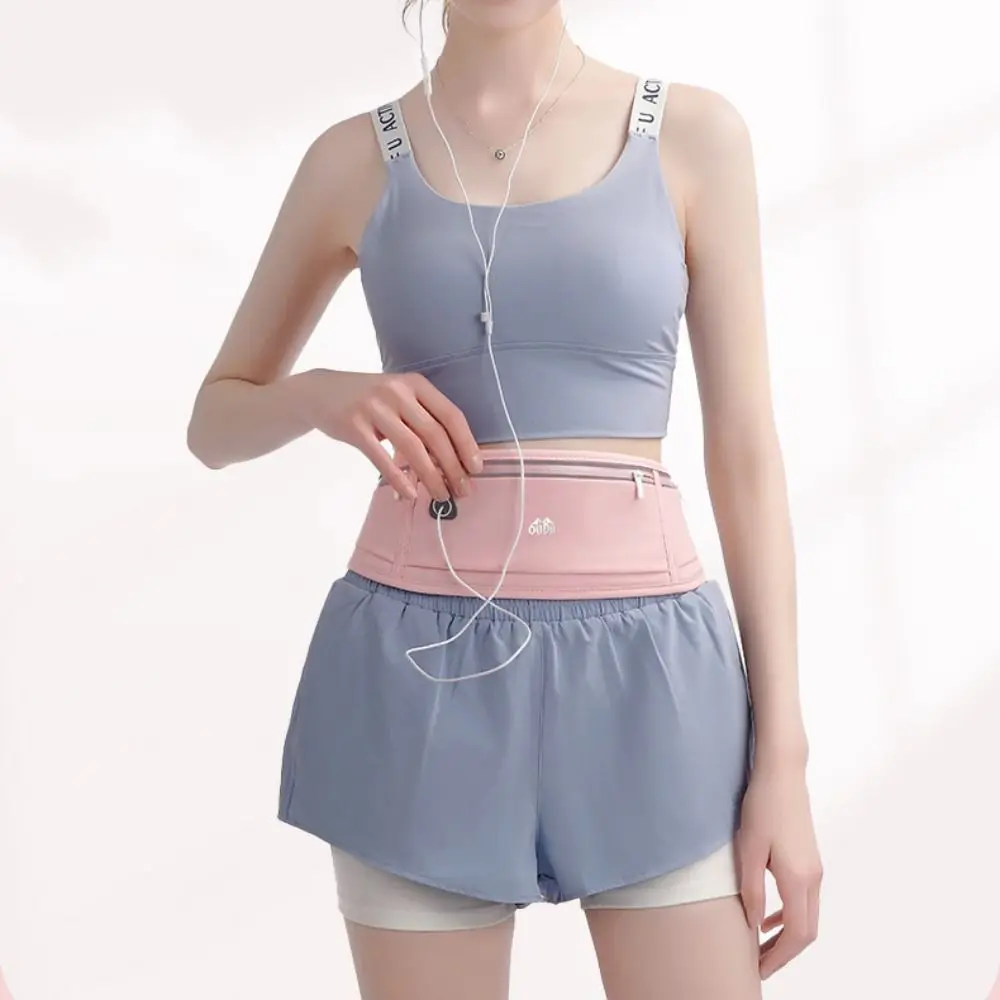 Waterproof Running Waistband Lightweight Invisible Women Running Belt Pouch Adjustable Portable Sports Fanny Pack Gym