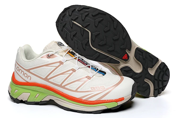 Salomon XT-6 ADVANCED Trailrunningschoenen voor heren en dames, Triple White, Contagrip-buitenzool
