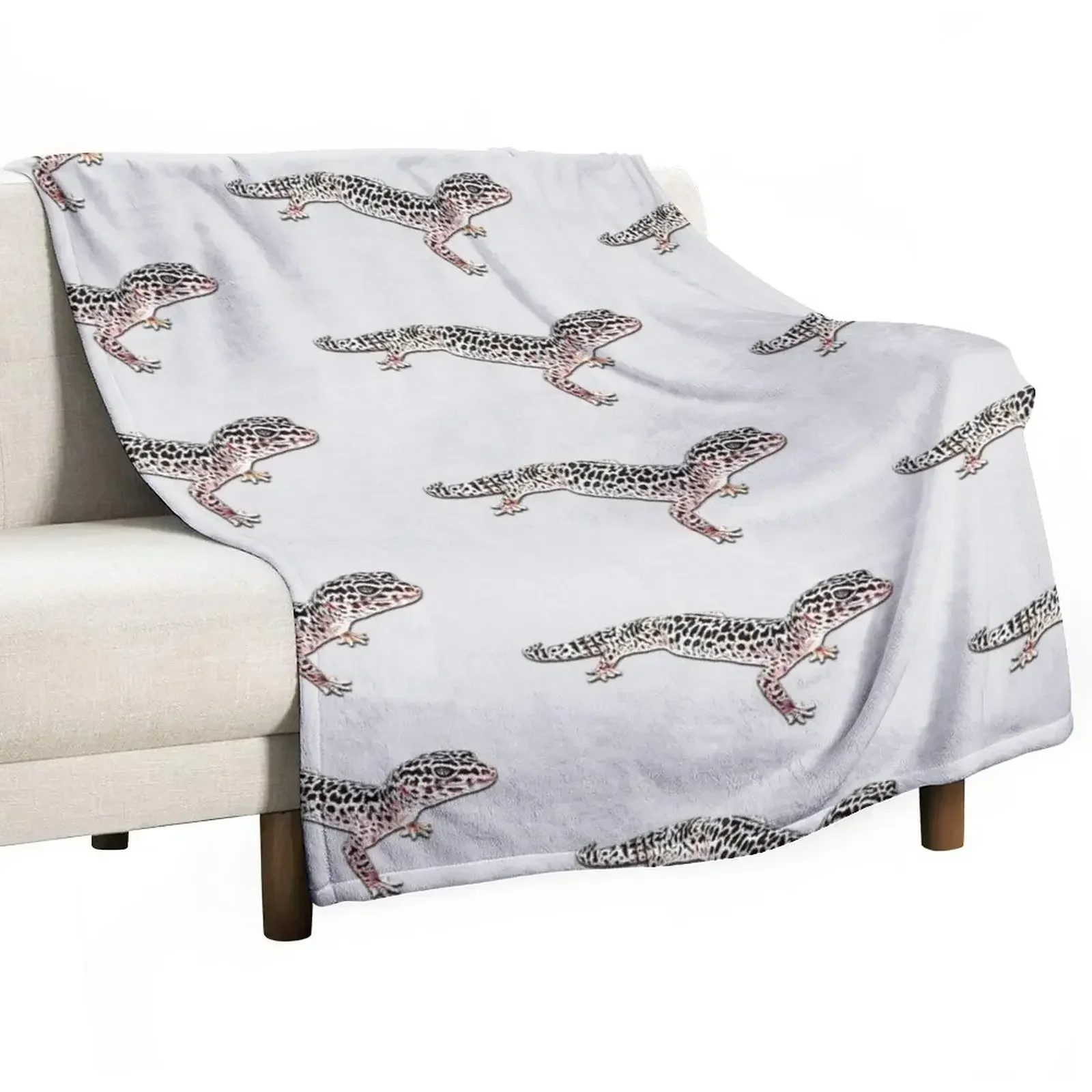 Leopard gecko Throw Blanket Hairys funny gift Hair warm for winter Giant Sofa Soft Plush Plaid Blankets