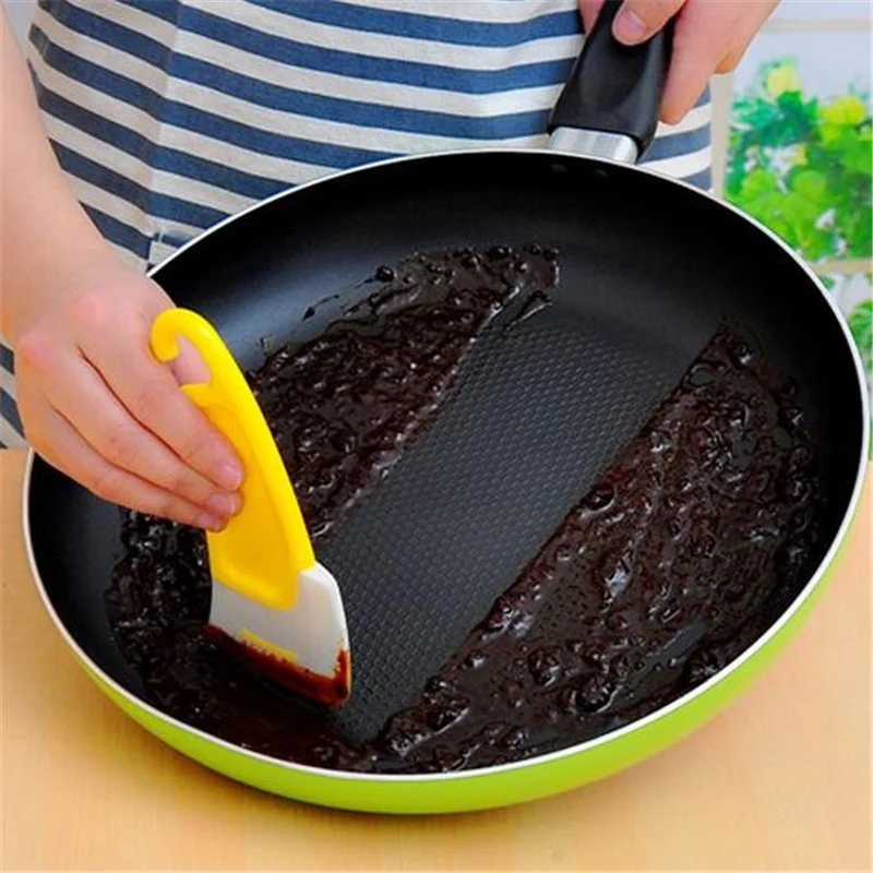 1/2/3Pcs Küche Schaber Öl Fleck Reinigung Silikon Spachtel Kuchen Backen Gebäck Gadgets Schmutzige Pfanne topf Gerichte Reiniger Werkzeuge – Detail 1