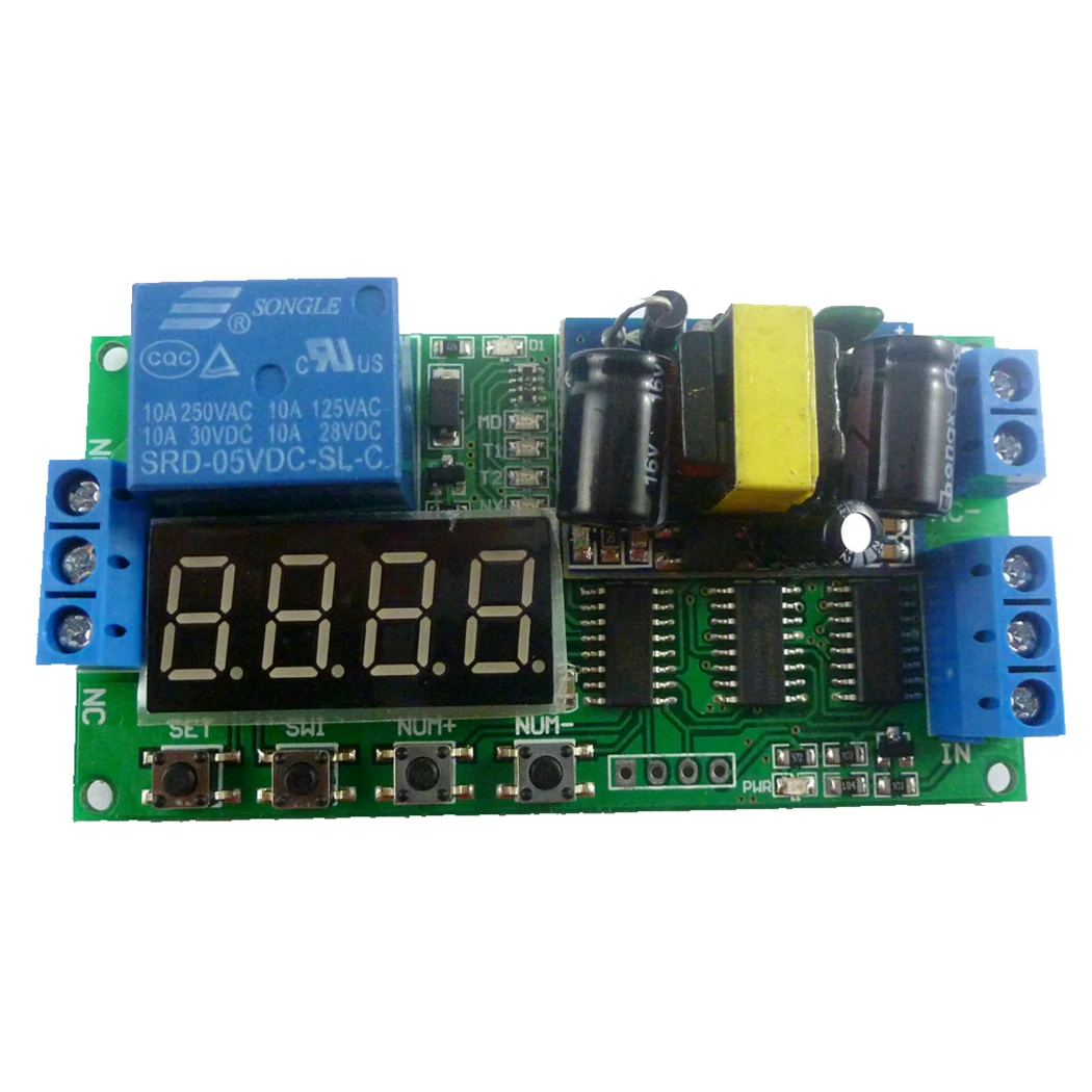 IO23B01 AC 110V 220V Multifunction Self-lock Relay PLC Cycle Timer Module Delay Time Switch