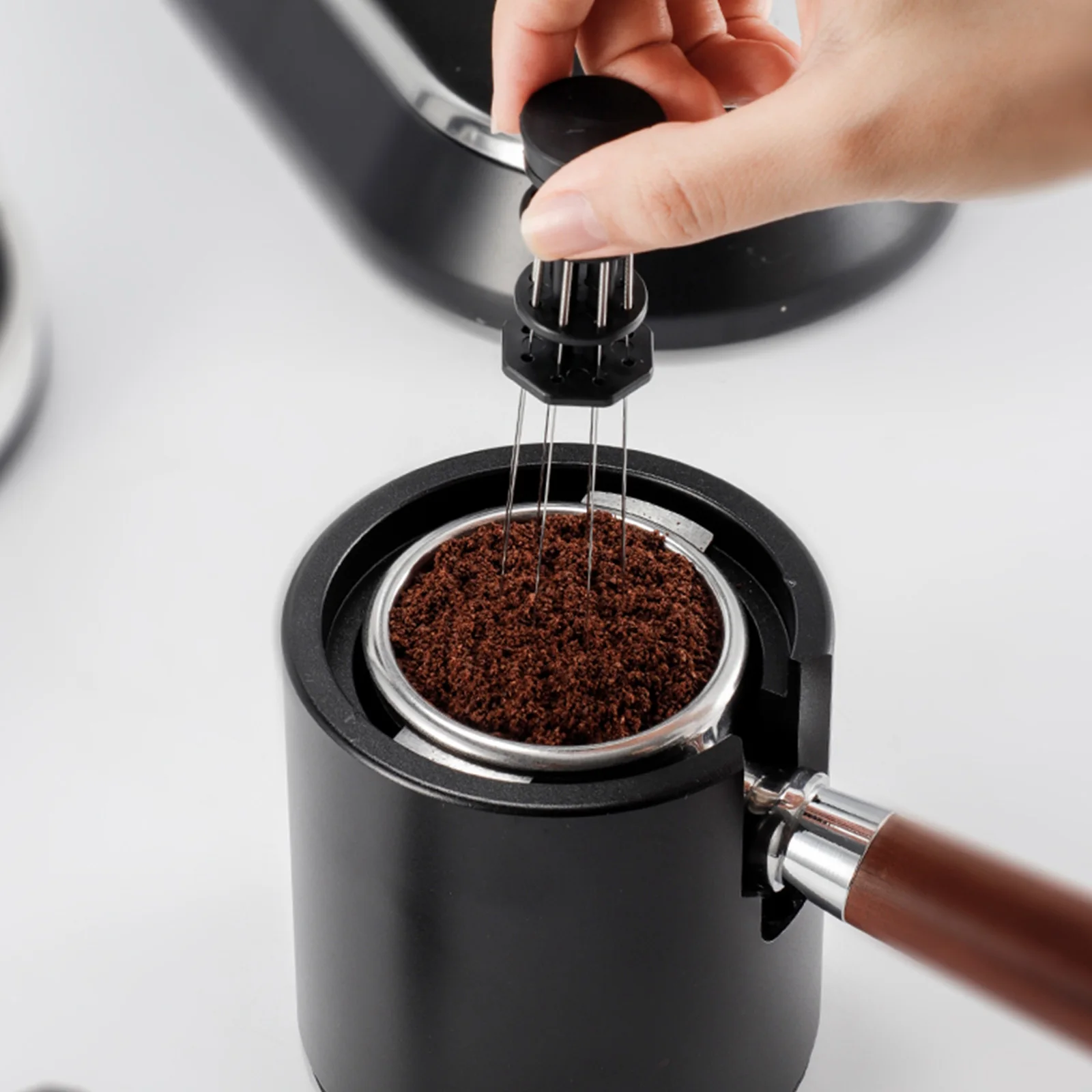 1Pc distributore di manomissione in polvere di caffè livellatore strumento per caffè in polvere agitatore per caffè Espresso agitatore aghi in acciaio inossidabile per uso alimentare