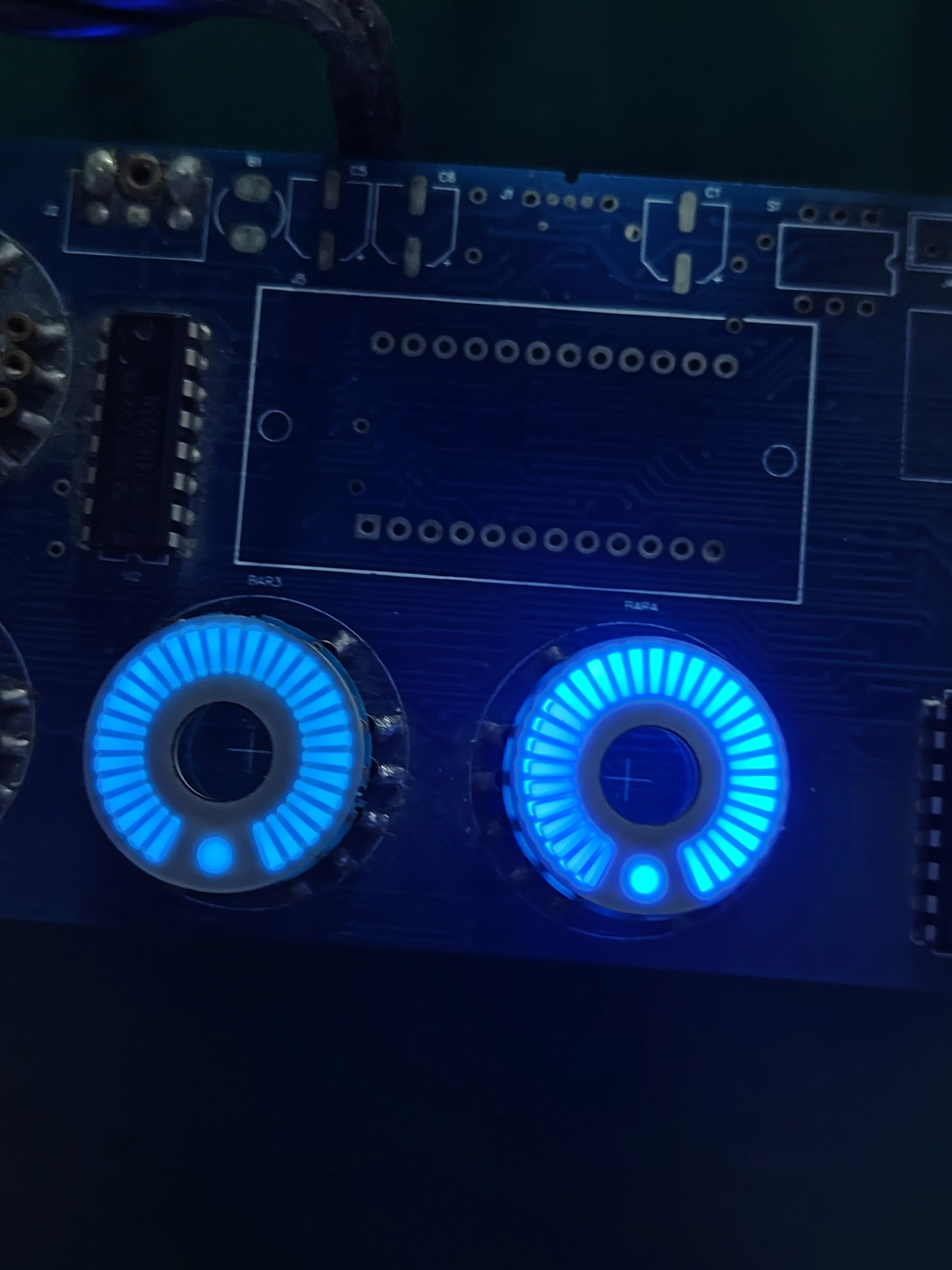 2pcs 31 LED linear array, arc 300 ° suitable for audio equipment display device--Blue