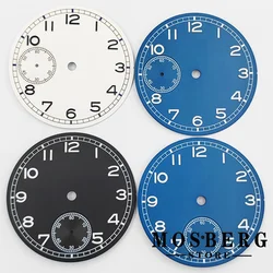 37mm Luminous Black White Sterile Watch Dial For ETA 6497 ST3600 ETA 6498 ST3621 Movement Watches Accessories