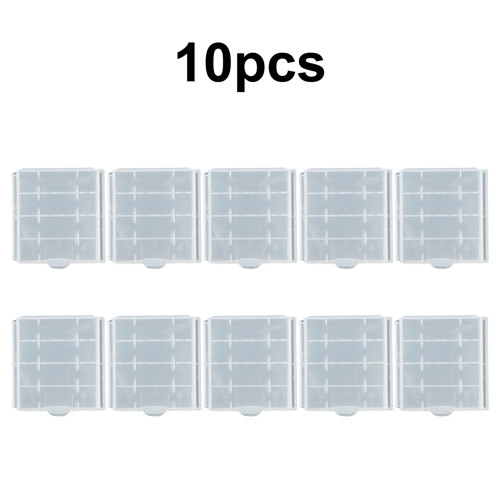 10pcs/set 67×60×18mm Plastic Battery Case Storage Box Kit For AA  AAA Batteries Conservation Battery Protection Case