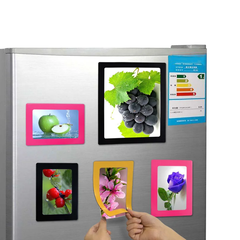 5/6/7/8/10 Inches Fridge Magnet Picture Frames Photo Frame Refrigerator Family Magnetic Love Baby Friends Photot Display Box