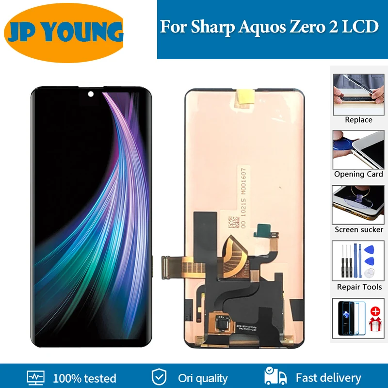 

6.4" AMOLED For Sharp Aquos Zero 2 LCD Display SH-Z20 SHV47 906SH Touch Screen Full LCD Digitizer Assembly Replacement Parts