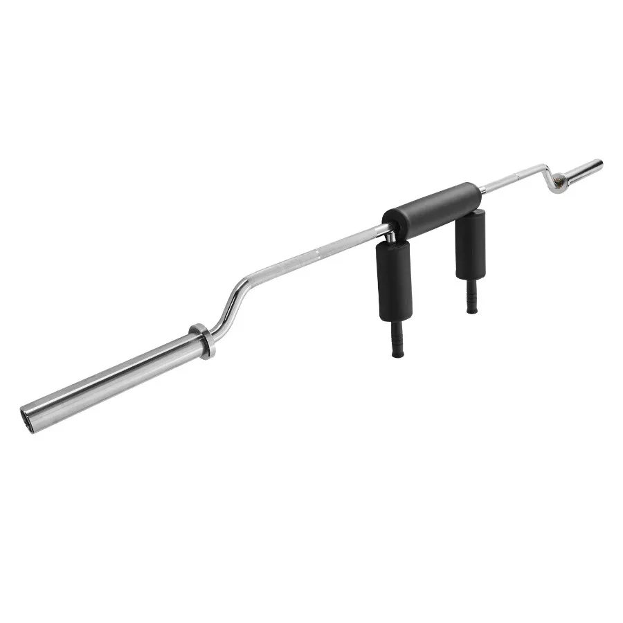 Barra de sentadillas de seguridad, barra de sentadillas de fitness de 700 libras, accesorio de barra de sentadillas de seguridad con almohadillas para hombros y brazos, barra de pesas de 28 mm de diámetro,