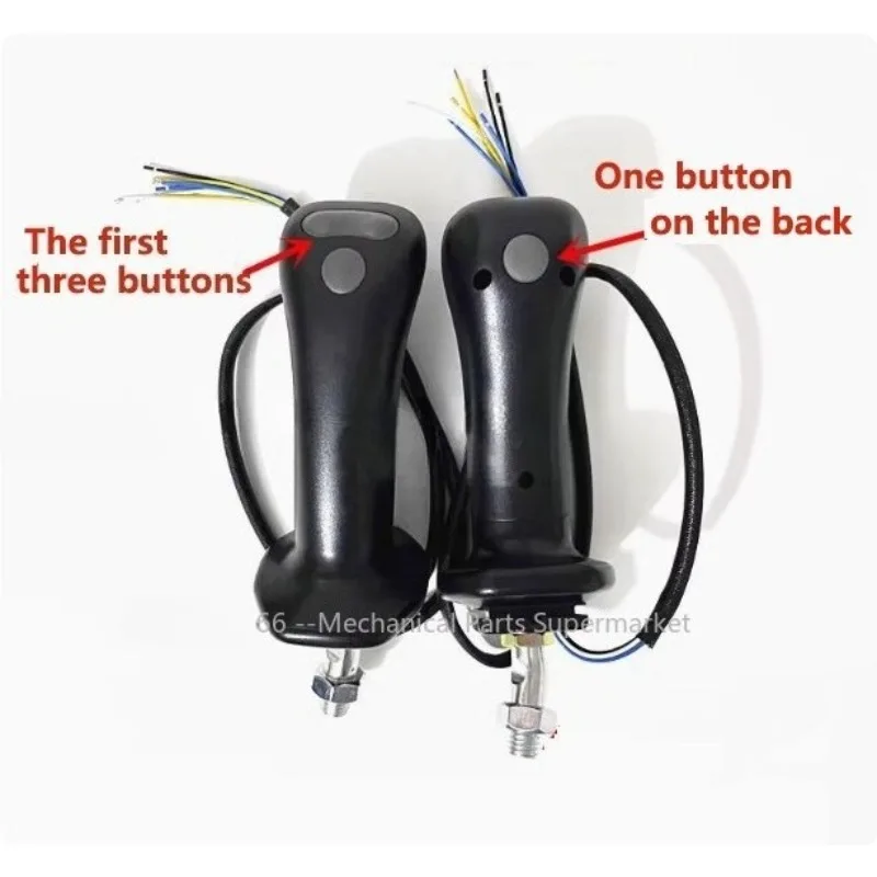 

2Pcs 4-button Joystick Handle For XCMG LonGong Yuchai Sany Lovol 55/60/65/75