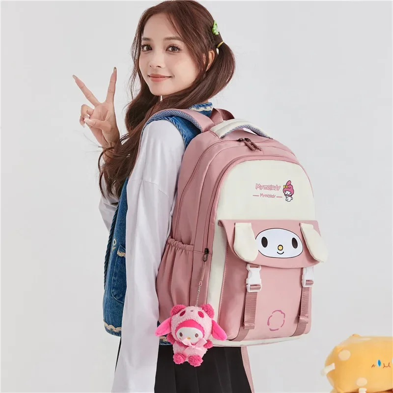 Kuromi Backpack Y2k Bag Melody Sanrio Children's and Primary School Students Large Capacity Schoolbag New Computer Bag