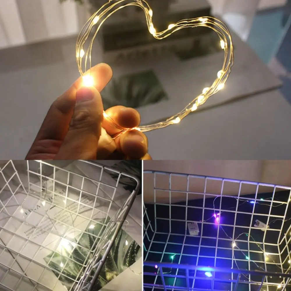 LED Copper Wire String Lights Fairy Lighting Decorative Lamp For Wedding Party Holiday Gift Box DIY Festive Ornament