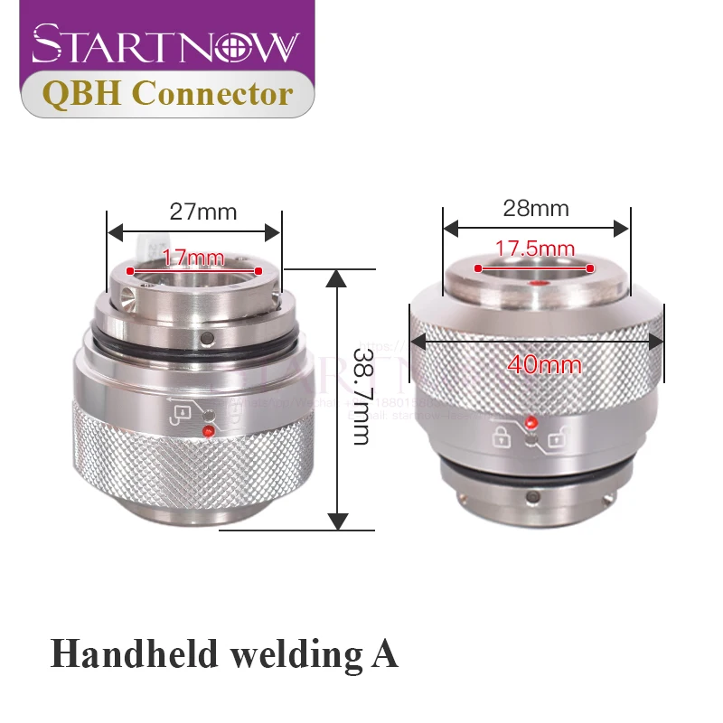 Startnow Optical QBH Connector of  Raycus MAX QiLin Cutting Head part for 1064nm Fiber Laser Cutting or Handheld Welding Machine