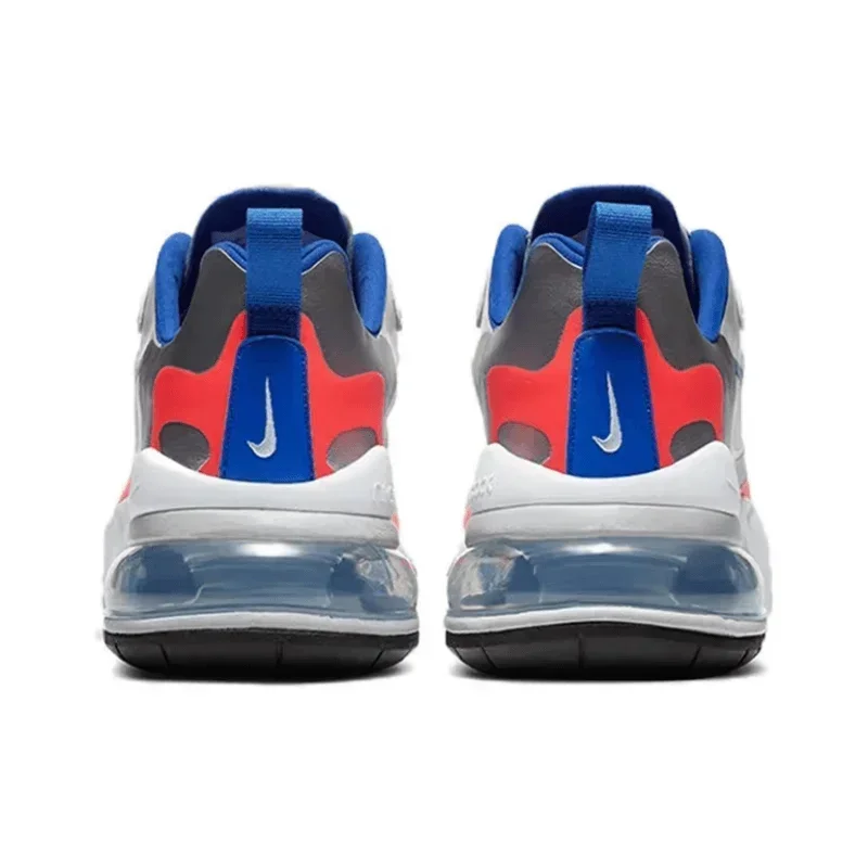 Nike Air Max 270 React สีขาวอเนกประสงค์แฟชั่น Air Cushion Casual ผู้หญิงกีฬารองเท้าวิ่ง CW3094-100