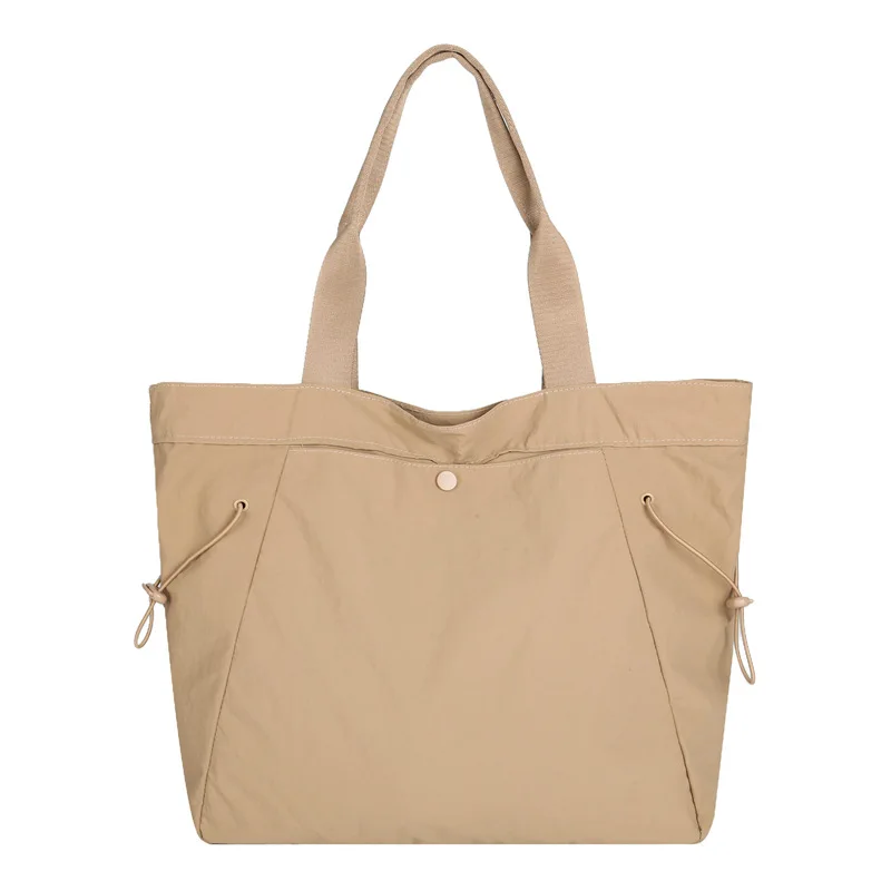 

2026New Women's Large Capacity Lightweight Tote Bag Fashionable Elegant Handbag Shoulder Bag Solid Color Simple Commuter Bag
