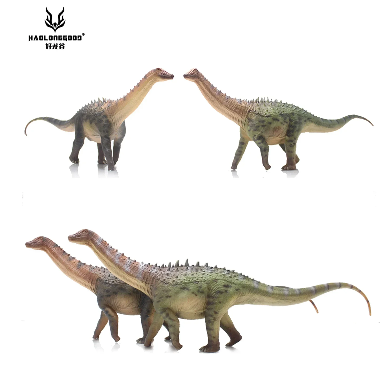 HAOLONGGOOD 1/35 Ampelosaurus Figure Sauropoda Titanosauria Dinosaur Animal Model Collection GK Decoration Birthday Gift Toy