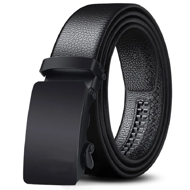 Men Belts Metal Automatic Buckle Brand Famous Brand Luxury Work Business StrapHigh Quality Leather Belts for Men ZD158