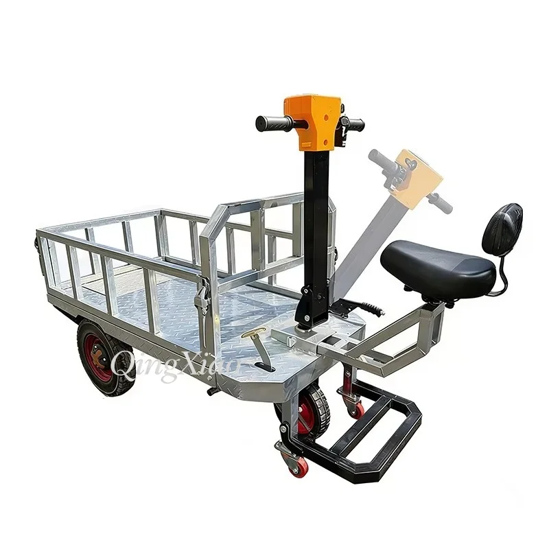 Dual Use Sitting Standing Cargo Trolley Ideal For Warehouse Workshop Stock Picking Storage Goods Moving Logistics Processing Job